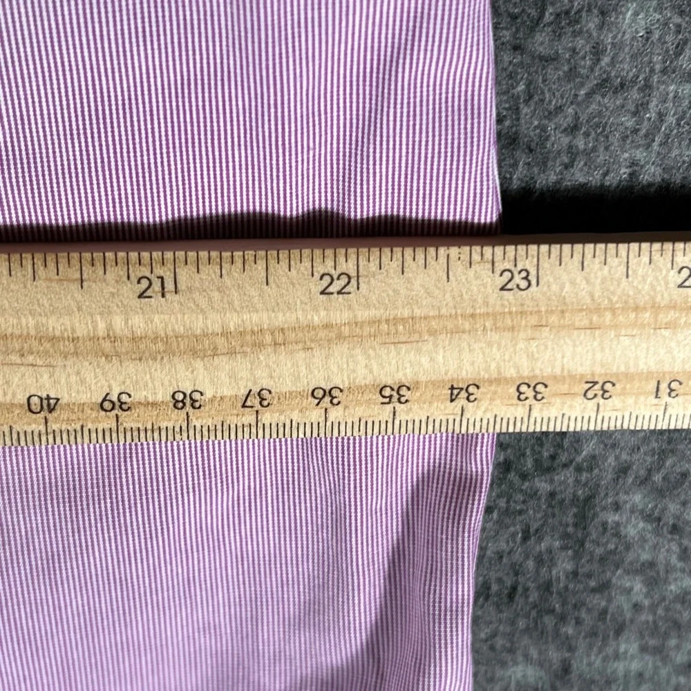 Polo Ralph Lauren Andrew Classic Fit‎ Pink Stripe Shirt Men 16 1/2 34 35